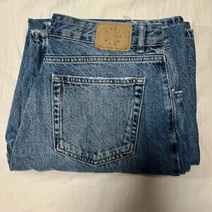 Pull & Bear Mid Rise Wide Leg Jean
